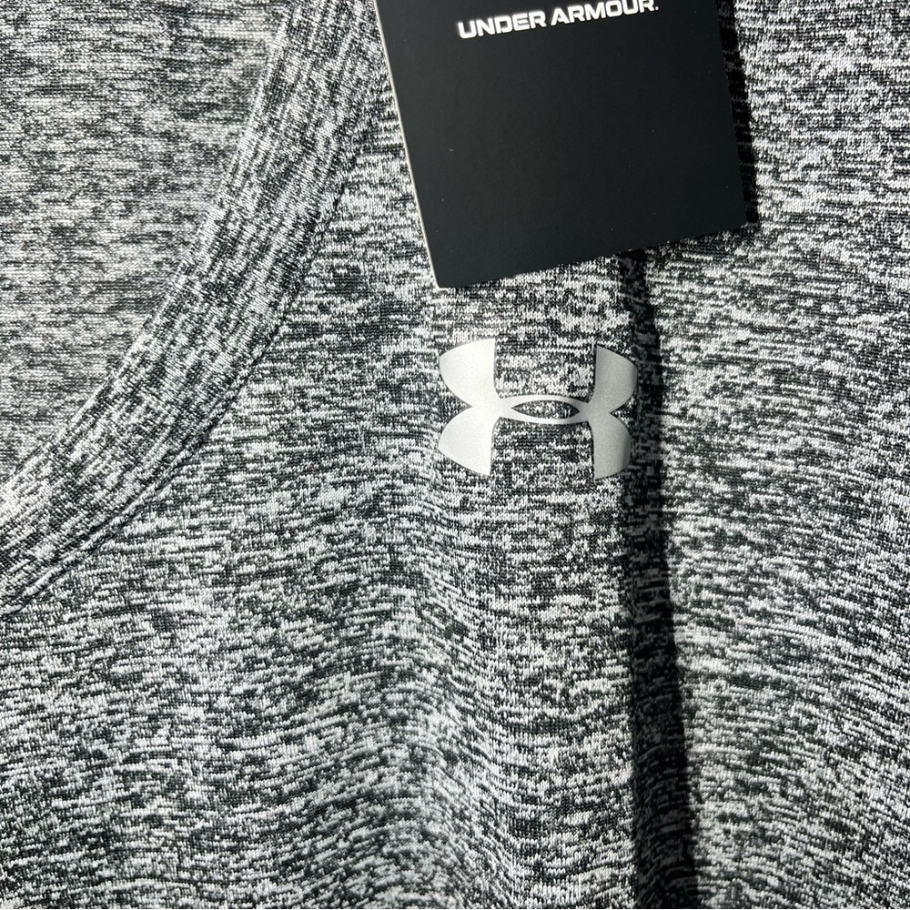 Under Armour Women’s HeatGear Heathered V-Neck Short Sleeve T-Shirt Size XL NWT - Picture 4 of 8